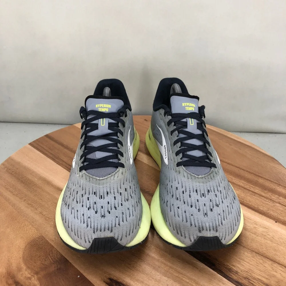 Brooks Hyperion Tempo Mens Running Shoes Grey Yellow 1103391D099 Size 9.5 D